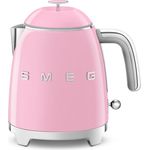 Smeg KLF05PKEU Wasserkocher Mini 50's Style, 1400W, 0,8 L, Kunststoff, Wasserstandsanzeige, cadillac pink