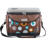 Anndora Kühltasche 22 Liter - braun hellblau