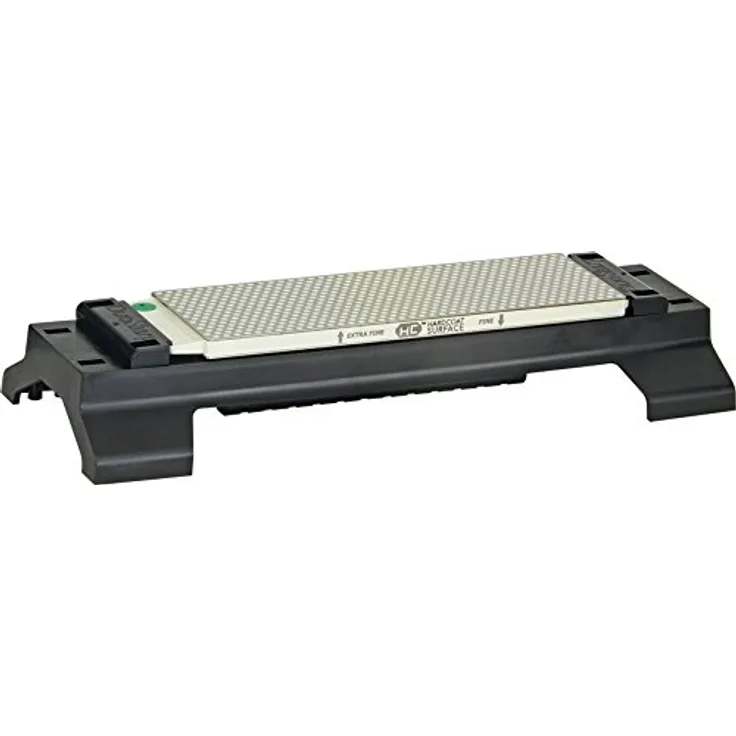 DMT W8EF-H-WB DuoSharp-Schärfstein mit extrafeiner-feiner HardCoat-Oberfläche und Sockel (8''-20,32 cm), speziell für Keramikmesser
