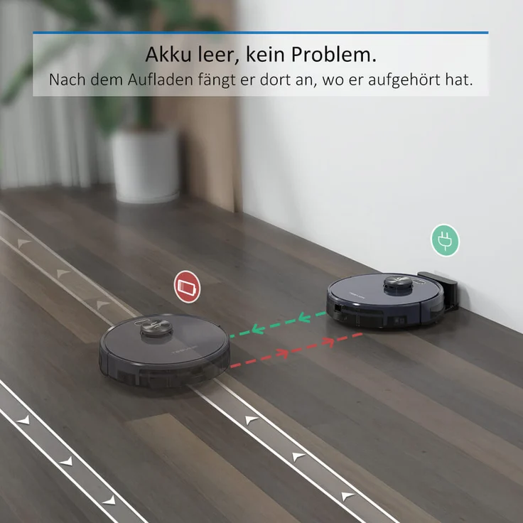 Tesvor S6 Saugroboter mit Wischfunktion, 120 min Akkubetrieb, 2.700 Pa Saugleistung, App- und Sprachsteuerung, Lasernavigation, virtuelle Wände – Bild 11
