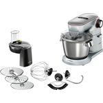Bosch MUM9D64S11 OptiMUM Küchenmaschine, 1500W, 5,5L Schüssel, 7 Geschwindigkeiten, inkl. Patisserie-Set, Durchlaufschnitzler, Serie: MUM9