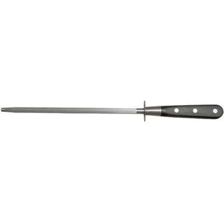 Richardson Sheffield V SABATIER Wetzstahl 8'', Profi Messerschärfer Wetzstahl, Messerschleifer, Wetzstab, Klingen-Schleifer--Schärfer, mit integriertem Fingerschutz