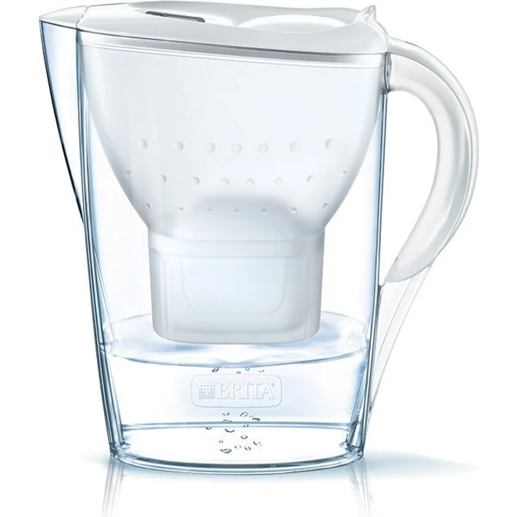 BRITA Wasserfilter Marella weiß inkl. 1 Maxtra Plus Filterkartusche – BRITA Filter zur Reduzierung von Kalk, Chlor & geschmacksstörenden Stoffen im Wasser  – Bild 2