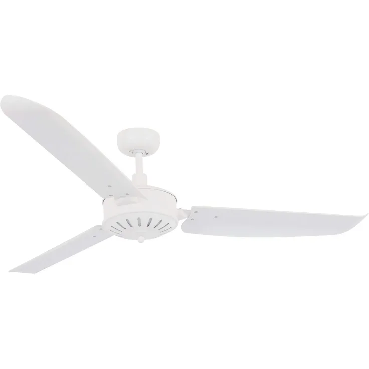 Lucci Air Carolina Deckenventilator mit Wandsteuerung, Plastik, Weiß, 142 x 142 x 34,5 cm