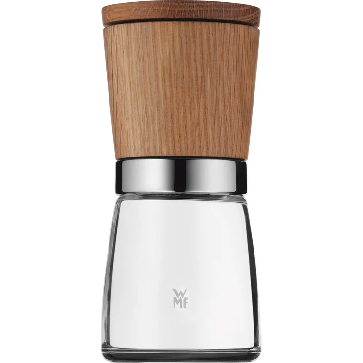 WMF Ceramill Nature Salz und Pfeffer Mühle, unbefüllt, für Salz, Pfeffer, Chilli, Salzmühle, Pfeffermühle Holz, Keramikmahlwerk – Bild 1