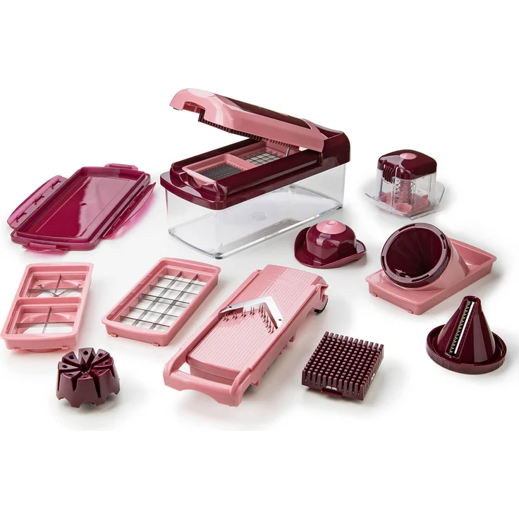 Nicer Dicer Smart, 16 Teile, rubinrot – Bild 1