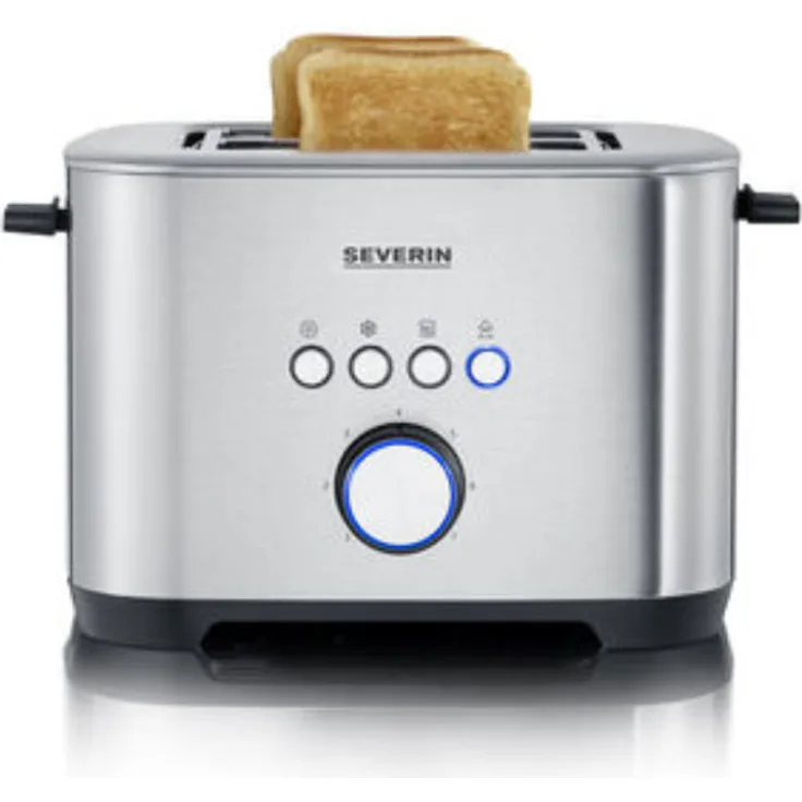 Severin AT 2510 Doppelschlitztoaster, 800W, 7 Bräunungssufen, edelstahl