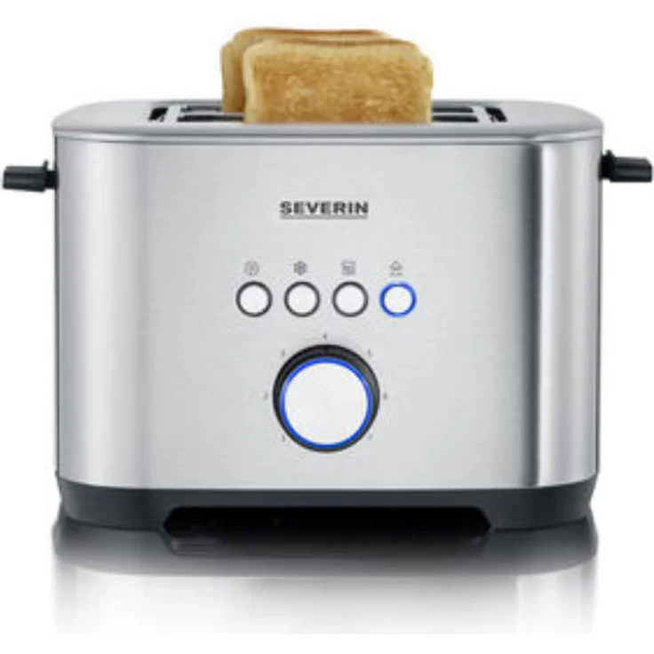 Severin AT 2510 Doppelschlitztoaster, 800W, 7 Bräunungssufen, edelstahl