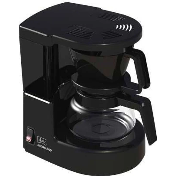 Melitta Aromaboy 1015-02, Kleine Filterkaffeemaschine mit Glaskanne, Schwarz Filter-Kaffeemaschine, Kunststoff – Bild 2