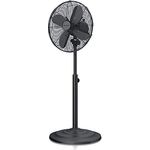 Brandson Standventilator mit Oszillation 80° - mobiler Lüfter - höhenverstellbarer Standfuß - 3 Ge