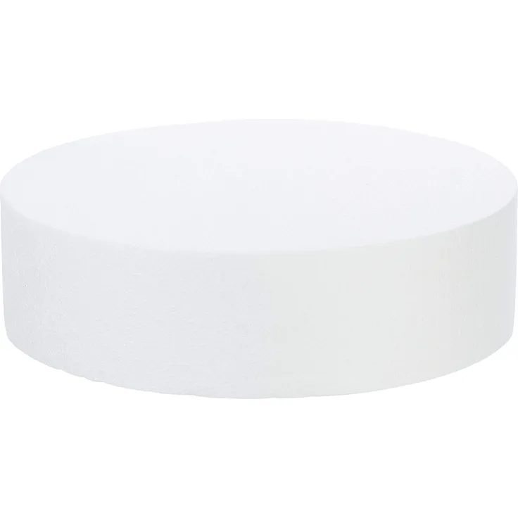 Decora 0173816 TORTEN-Dummy, RUND, AUS STYROPOR Ø 35 X H 10 cm