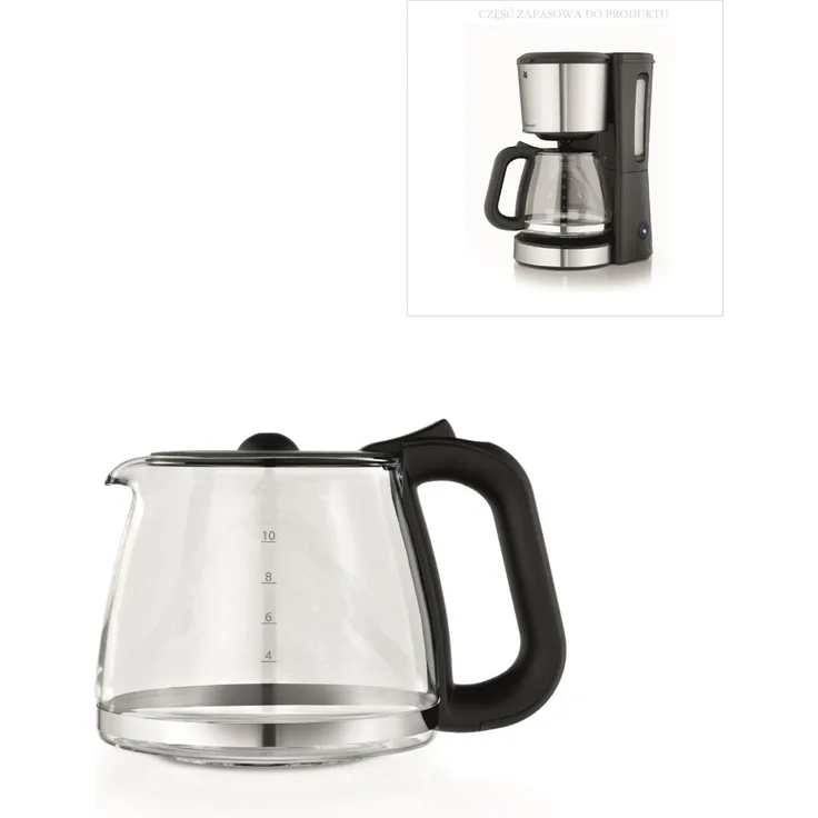 WMF Bueno Kaffeemaschinen Ersatz-Glaskanne mit Deckel, FS-1000050071