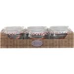 bsca 582700 Set 6 Terrine/Dichtung Glas transparent 220 ml