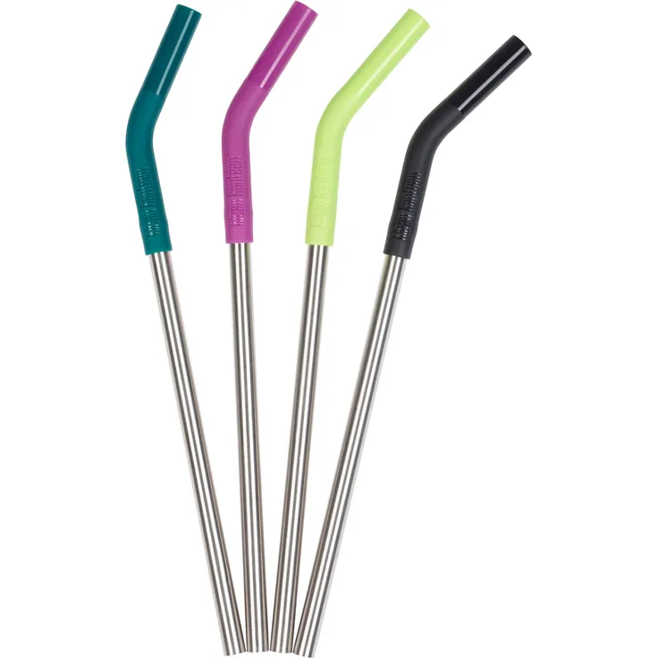 Klean Kanteen Straw 4-Pack Strohhalm, merhfarbig, Einheitsgröße