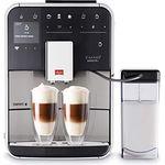 Melitta F840-100 Barista T Smart Kaffeevollautomat, 1450, steel, 1,8 Liter, edelstahl-schwarz, mit Milchsystem und integriertem Mahlwerk