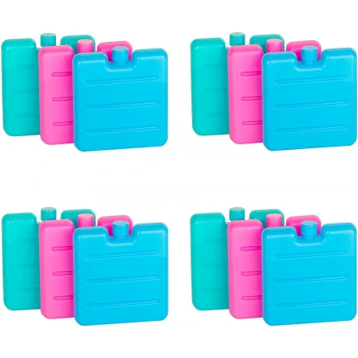 12er Set Kleine Kühlakkus - Mini Kühl-Elemente für die Kühltasche - Kühl-Akku fü
