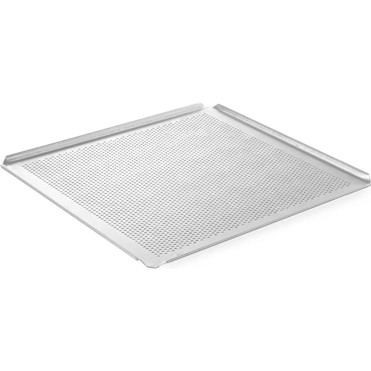 HENDI Backblech, lochbackblech, lochblech, mit 4 Aufkantungen, perforiert, GN 2-3, 354x325x(H)10mm, Aluminium