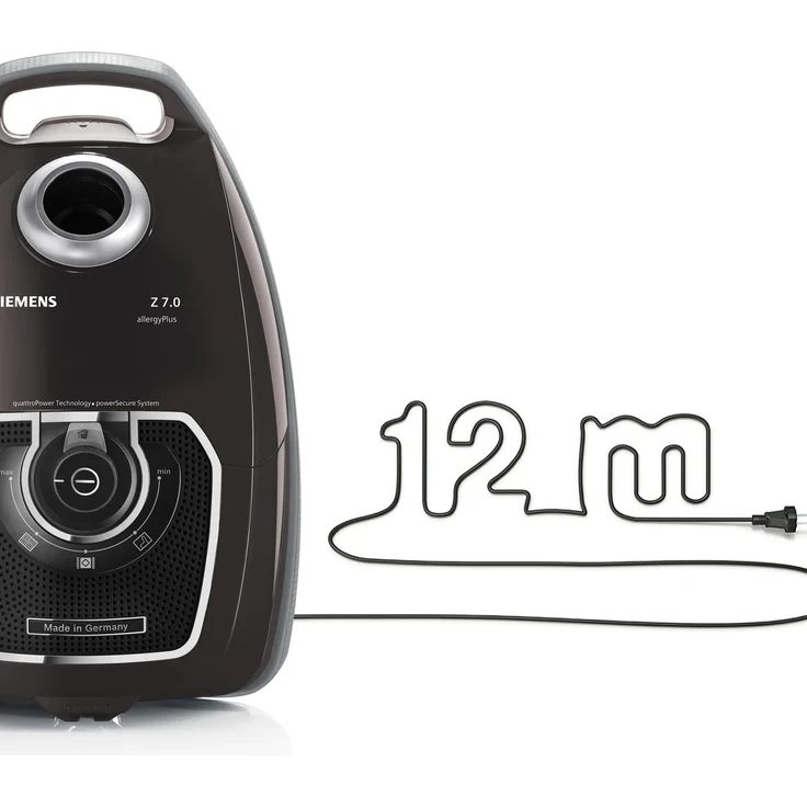 Siemens VSZ7A400 Z 7.0 Bodenstaubsauger mit Beutel Polsterdüse XXL, 650 W schwarz – Bild 5
