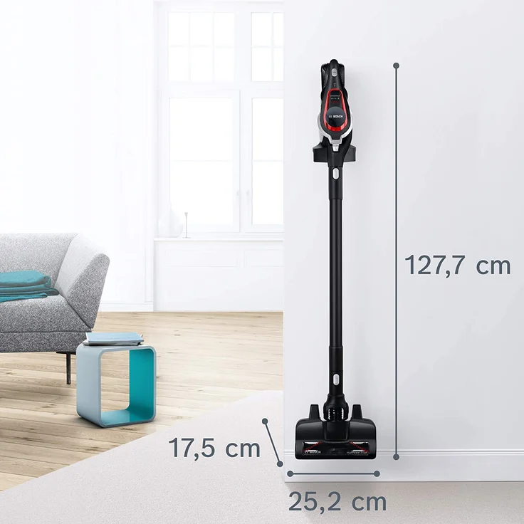 Bosch BSS81POW1 Unlimited ProPower Serie 8 Handstaubsauger, 35 min Akkubetrieb, Akkuwechwsel-Option, Wandhalterung, schwarz – Bild 7
