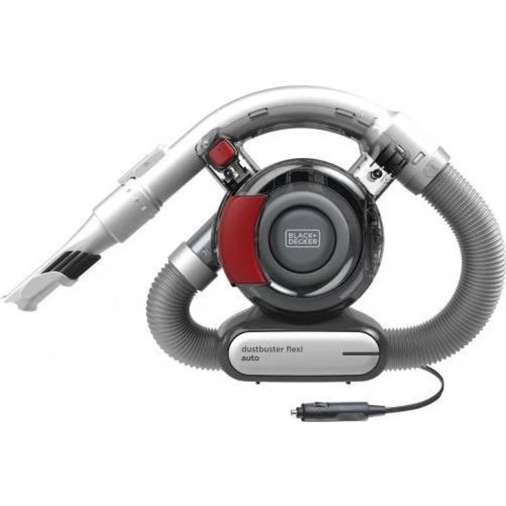Black + Decker Dustbuster Flexi PD1200AV Auto--Handstaubsauger (12V Akku, mit flexiblem Saugschlauch mit 12V Anschluß Auto, Beutellos, 1x Staubsauger inkl. Fugendüse und Polsterbürste) – Bild 2