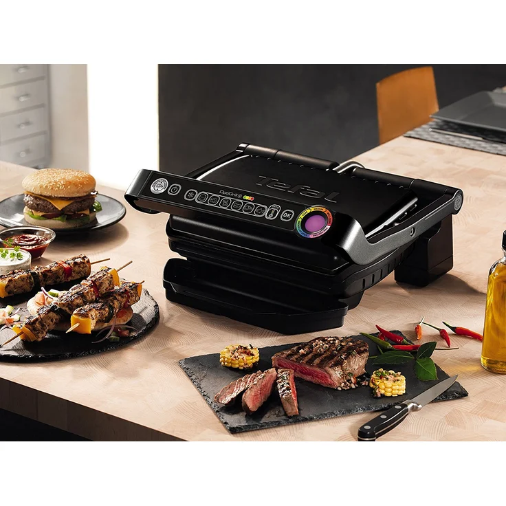 Tefal GC7148 OptiGrill+ Kontakgrill Snacking & Baking, 2000W, 6 voreingestellte Programme, schwarz – Bild 5