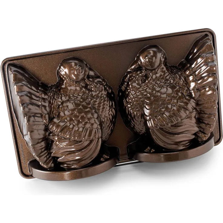 Nordic Ware Classic Turkey 3D Pan, Bronze