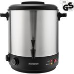 monzana Einkochautomat 1800W 28L Edelstahl Glühweintopf Heißgetränkeautomat BPA frei 28L mit Timer