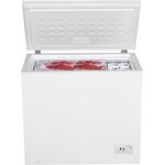 PKM GT 200.2 Gefriertruhe, freistehend, weiß, Lagerzeit bei Störung 30 h, verstellbare Füße, Breite 90.5 cm, Energieklasse E