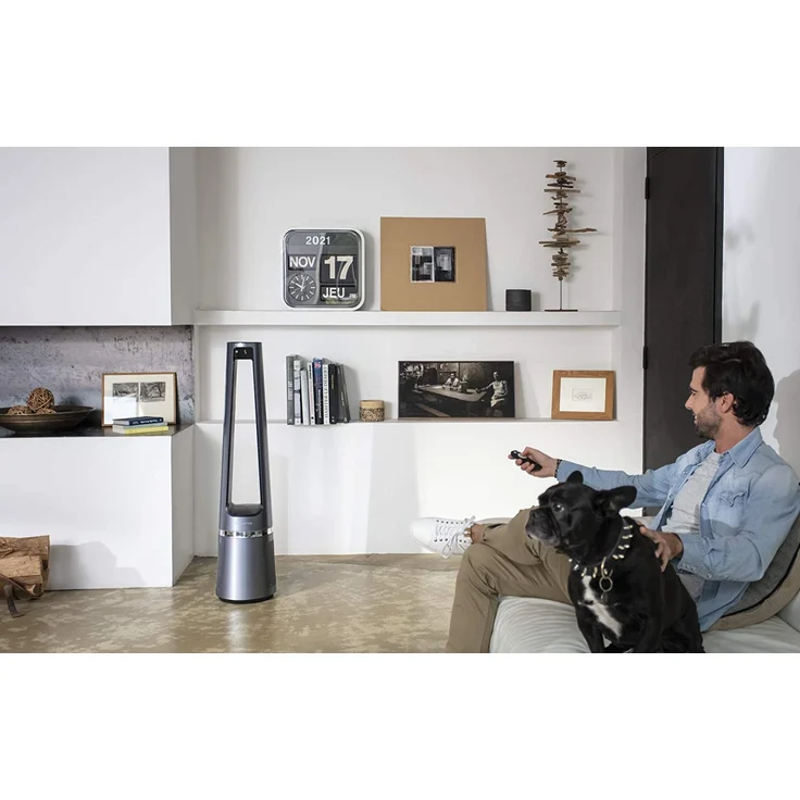 Rowenta Eclipse 2-in-1 Luftreiniger und Ventilator, 12 Stufen, Timer, verzögerte Startfunktion, Fernbedienung, anthrazit (QU5030F0) – Bild 4