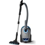 Philips Staubsauger mit Beutel FC8955-09 Performer Ultimate Bodenstaubsauger mit TriActive Licht-Bodendüse, Kunststoff, 4 liters, silber-titan, mit LED Düse