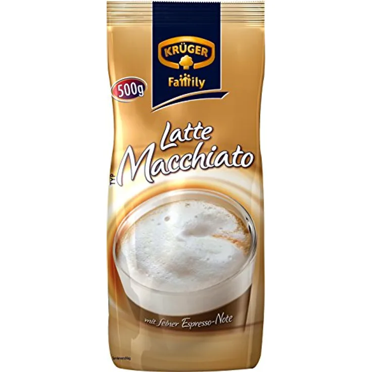 Krüger Latte Macchiato Classico 500g mit feiner Espresso-Note 4er Pack