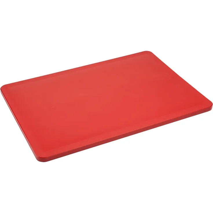 Contacto Schneidbrett aus Kunststoff, 35 x 25 cm, schwere Qualität, rot