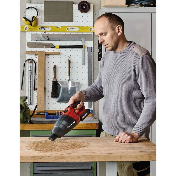 Einhell Akku-Handstaubsauger TE-VC 18 Li-Solo Power X-Change PXC (Lithium-Ionen, 540 ml-Staubfangbehälter, inkl. 3 Düsen, Verlängerung, Wandhalterung, ohne Akku und Ladegerät) – Bild 6