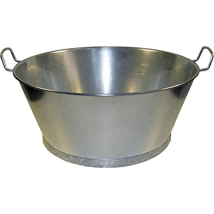 WOLFPACK 5060006 ? Bad Eimer verzinkt, 55 x 23 cm, 38 L