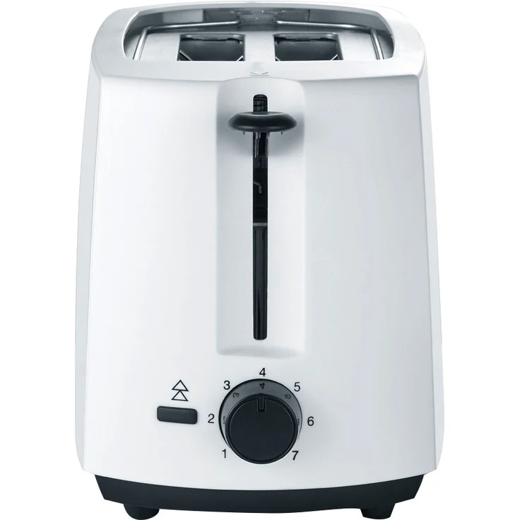 SEVERIN Automatik-Toaster, Inkl. Brötchen-Röstaufsatz, 2 Röstkammern, 700 W, AT 2286, Weiß-Schwarz – Bild 2
