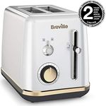 Breville VTT935X-01 VTT935X Mostra 2-Scheiben-Toaster in Mondscheinsilber, Kunststoff, Silber