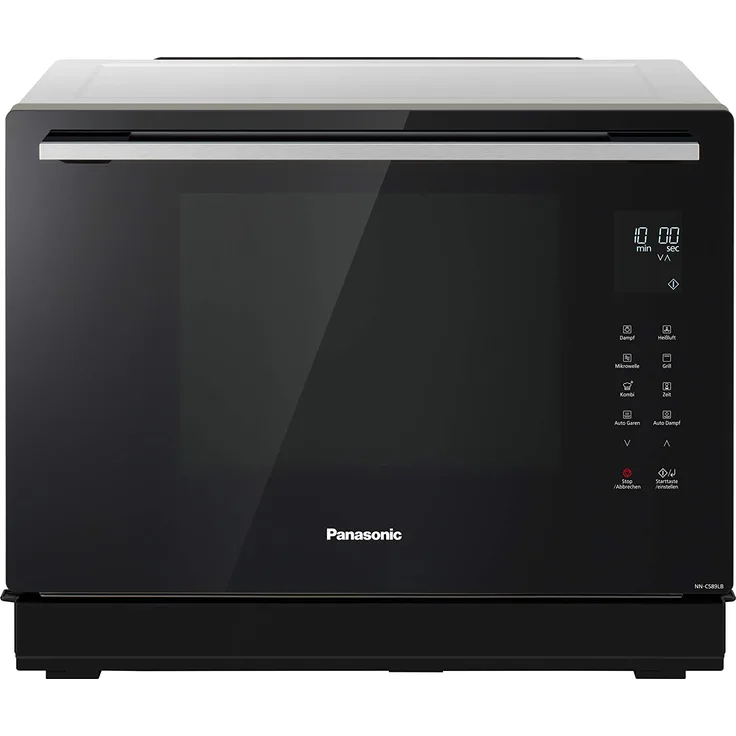 Panasonic NN-CS89LBGPG 4in1 Kombi Mikrowelle Dampfbackofen mit Grill, Standgerät, 1000 Watt, 31 Liter Garraum, Schwarz-Edelstahl