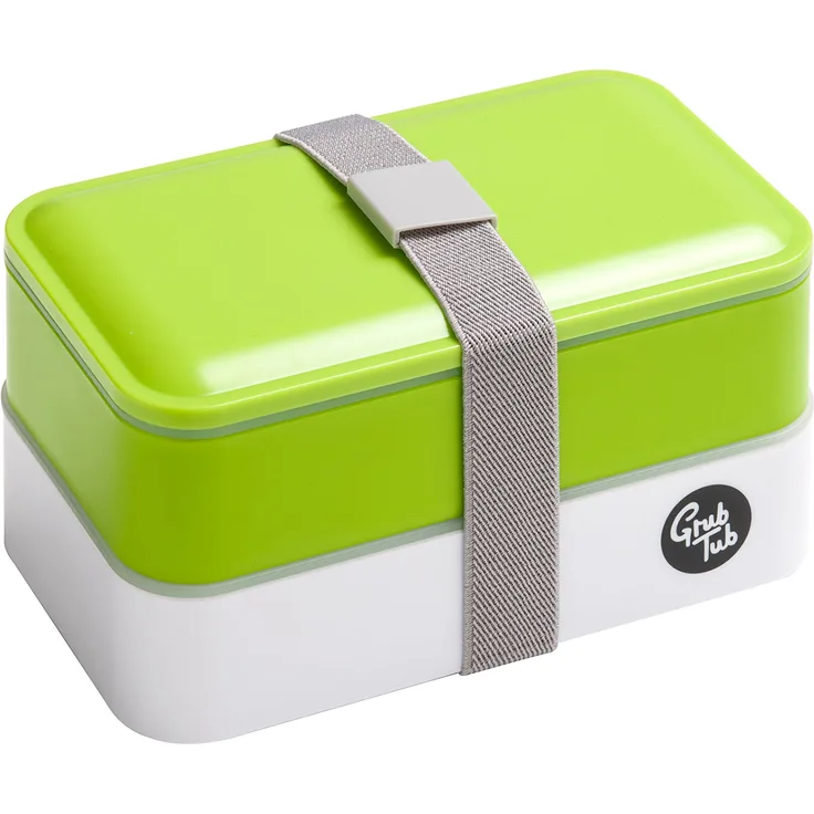 Premier Grub Tub Green Lunchbox, 2 Behälter, Besteck