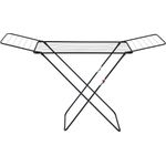 WENKO Wäschetrockner Champion, Flügel-Wäscheständer mit 18 Meter Trockenlänge, Kindersicherung, platzsparend zusammenklappbar, 170 x 98 x 55 cm, Stahl pulverbeschichtet in Schwarz matt