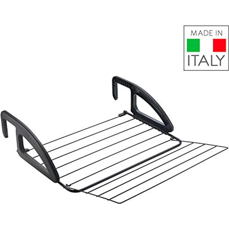 Metaltex Onyx für Balkon 62x61x17 cm Schwarz