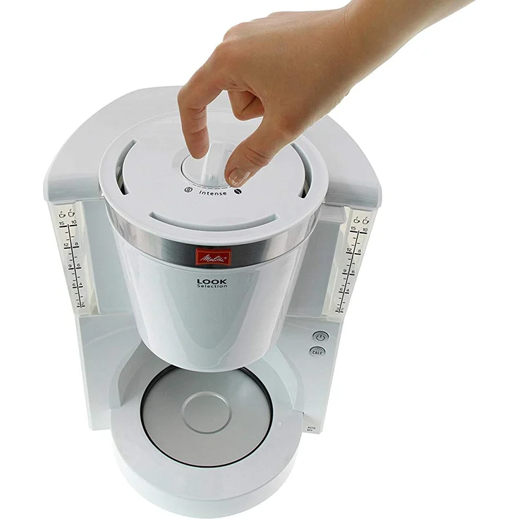 Melitta 1011-04 Look Selection Kaffeefiltermaschine -Aromaselector -Glaskanne weiß – Bild 3
