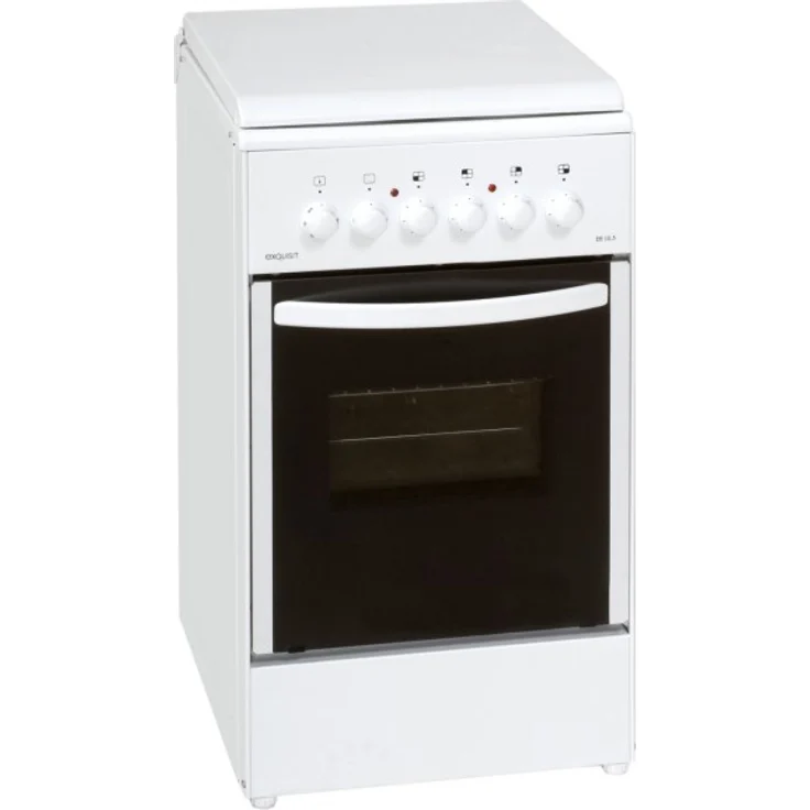 Exquisit EH10.3F2, Herd, A, freistehend, Betriebsart Ofen elektrisch, Betriebsart Kochfeld elektrisch, Anzahl Kochfelder 4, Volumen 51 l, Breite 50 cm, Selbstreinigung nein, Ober-Unterhitze (konventionell) – Bild 1