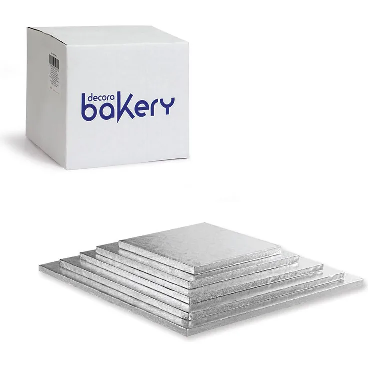 Decora 0931235 CAKEBOARD Silver 45 X 45 H 1,2 CM-18X18''