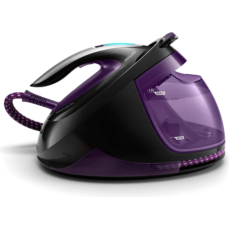 Philips GC9675-80 Dampfbügelstation PerfectCare Elite Plus (2700 W, Optimal Temp, 7,7 bar Dampfdruck, 550 g-Min. Dampfstoß, extrem leicht und leise) violett – Bild 2