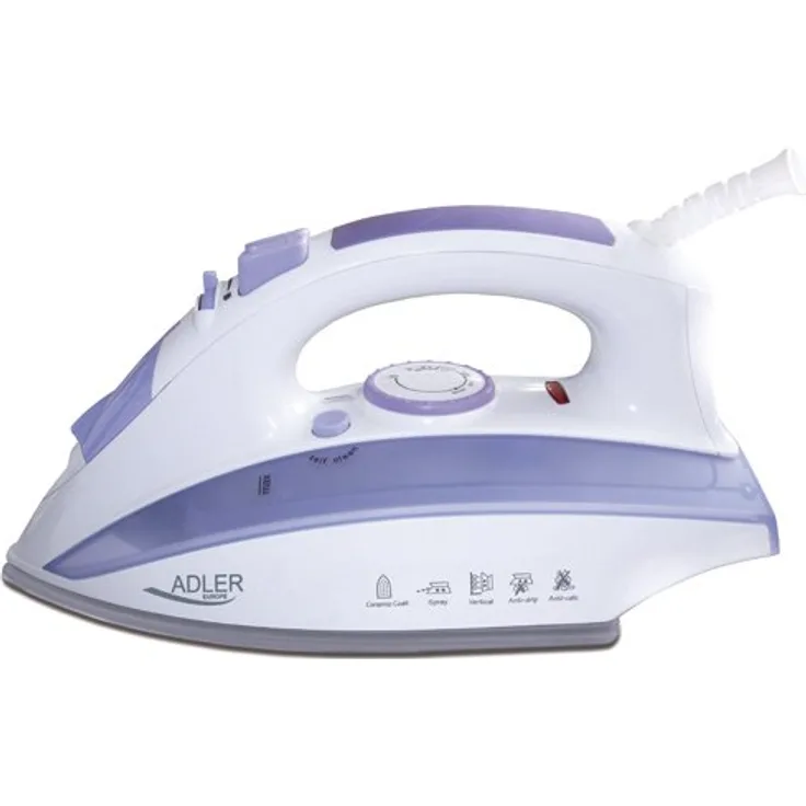 Adler AD 5011 Dampfbügeleisen, aluminum, Violett, Weiß