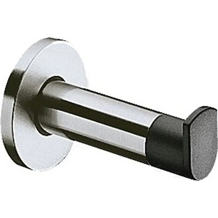 Keuco 14911170000 Handtuchhaken Plan, komplett mit Türpuffer, silber-eloxiert