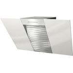 Miele DA 6096 W White Wing Wandhaube - 89,8 cm - brillantweiß - Kopffreiheit mit brilliantweißem Glasschirm in 90 cm Breite - Leistungsstark 650 m³-h in Intensivstufe