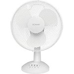 Bomann VL 1138 CB Tischventilator oszillierend, Metallschutzgitter, ca. 30 cm Durchmesser, 3 Geschwindigkeitsstufen, 4-Stufenschalter