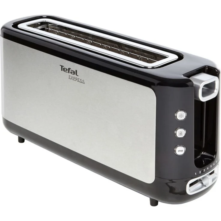 Tefal TL365ETR Toaster Express 37 x 18 x 10 cm, Edelstahl-Schwarz