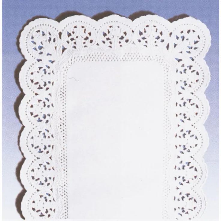 DEKO Tortenspitzen - 40 x 20 cm, 6 Stück, weiß